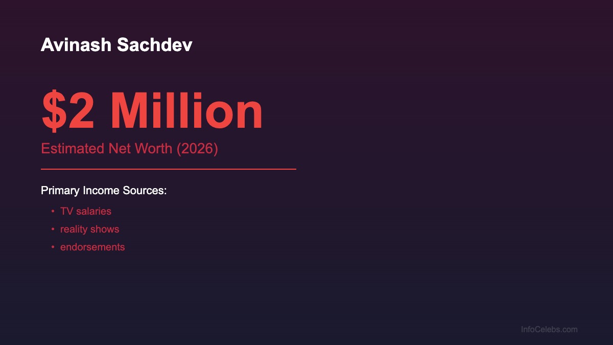 Avinash Sachdev net worth summary