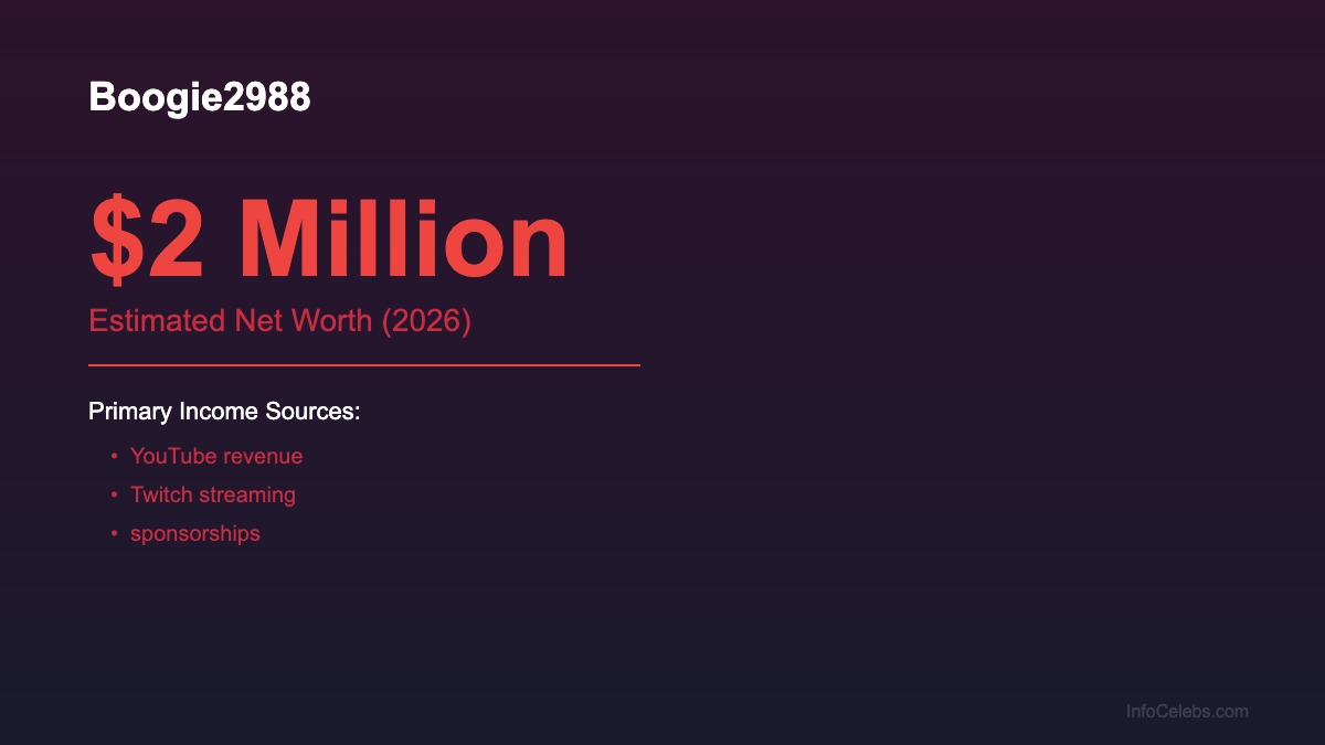 Boogie2988 net worth summary