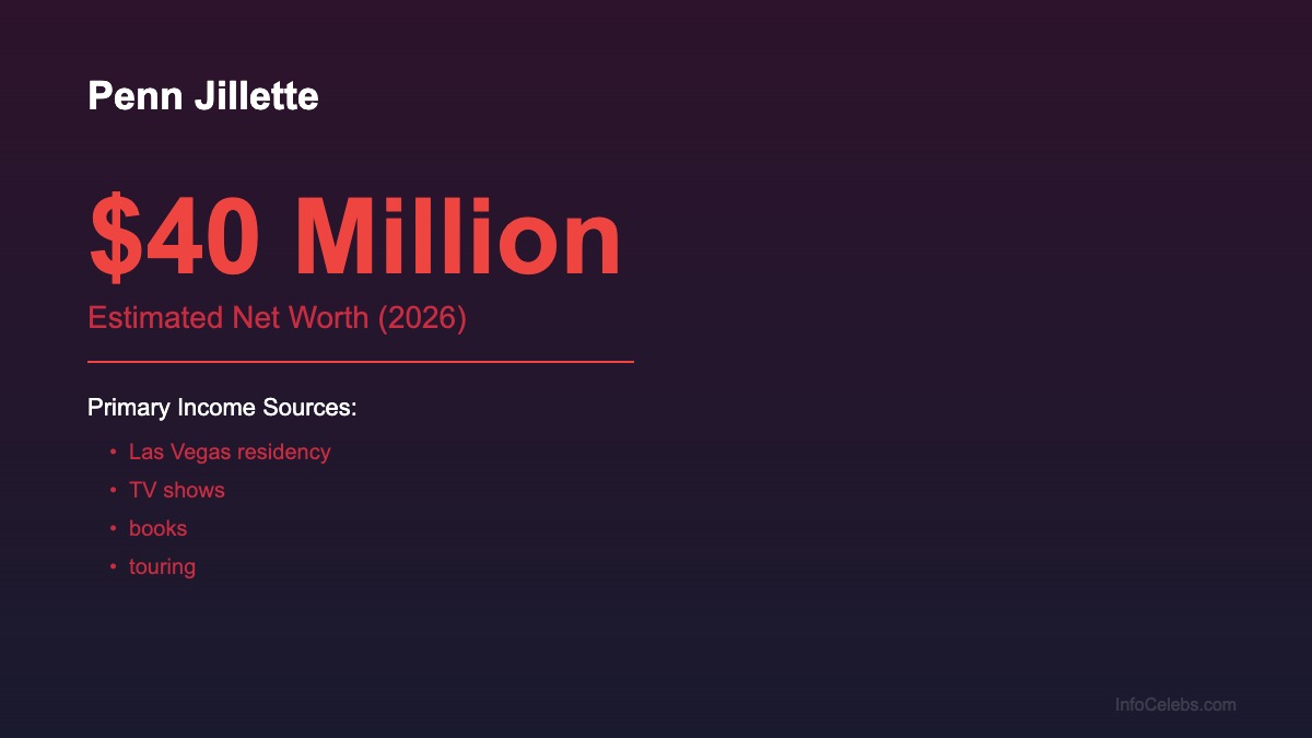 Penn Jillette net worth summary