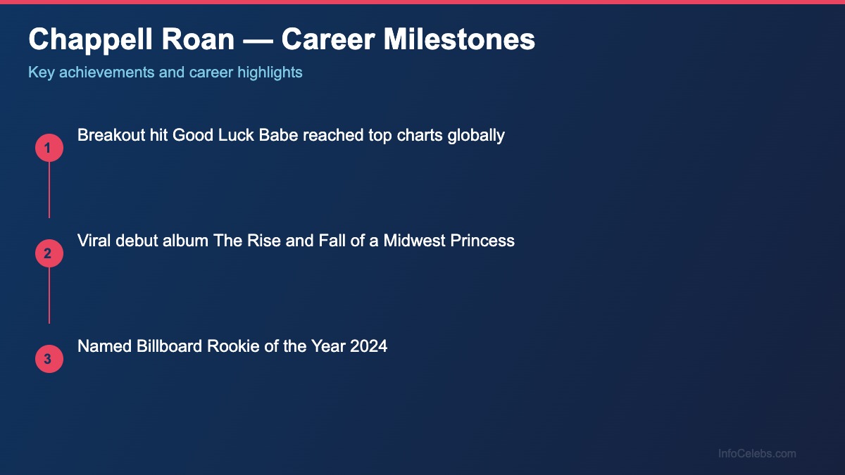 Chappell Roan career milestones