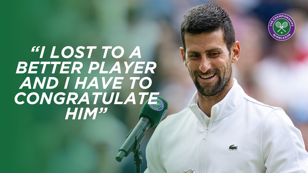 Novak Djokovic finalist interview Wimbledon
