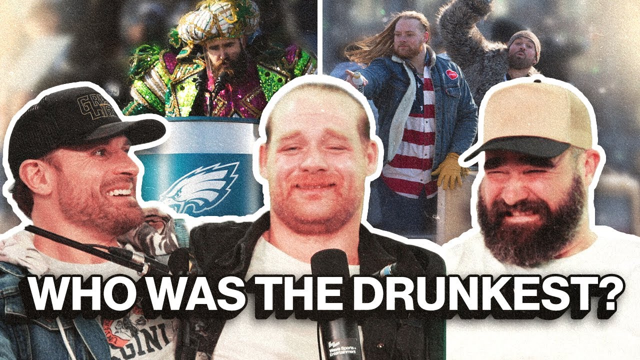 Jason Kelce Philadelphia Eagles Super Bowl celebration