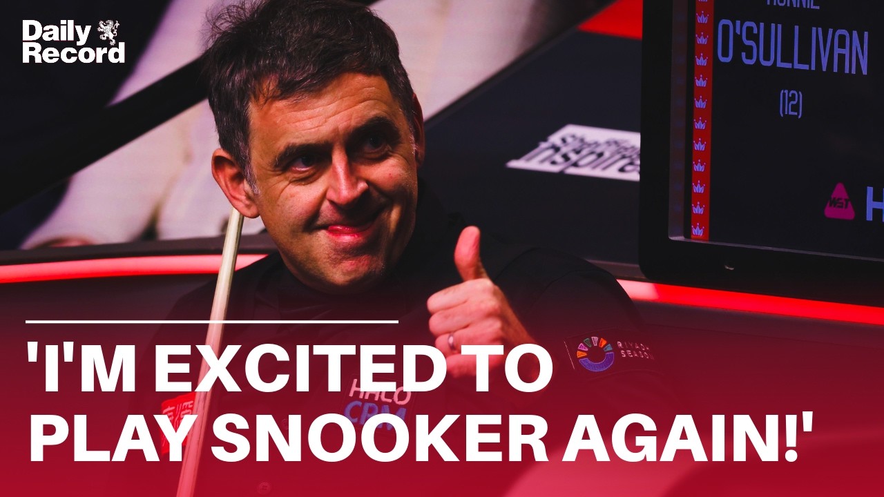 Ronnie O'Sullivan at the World Snooker Championship