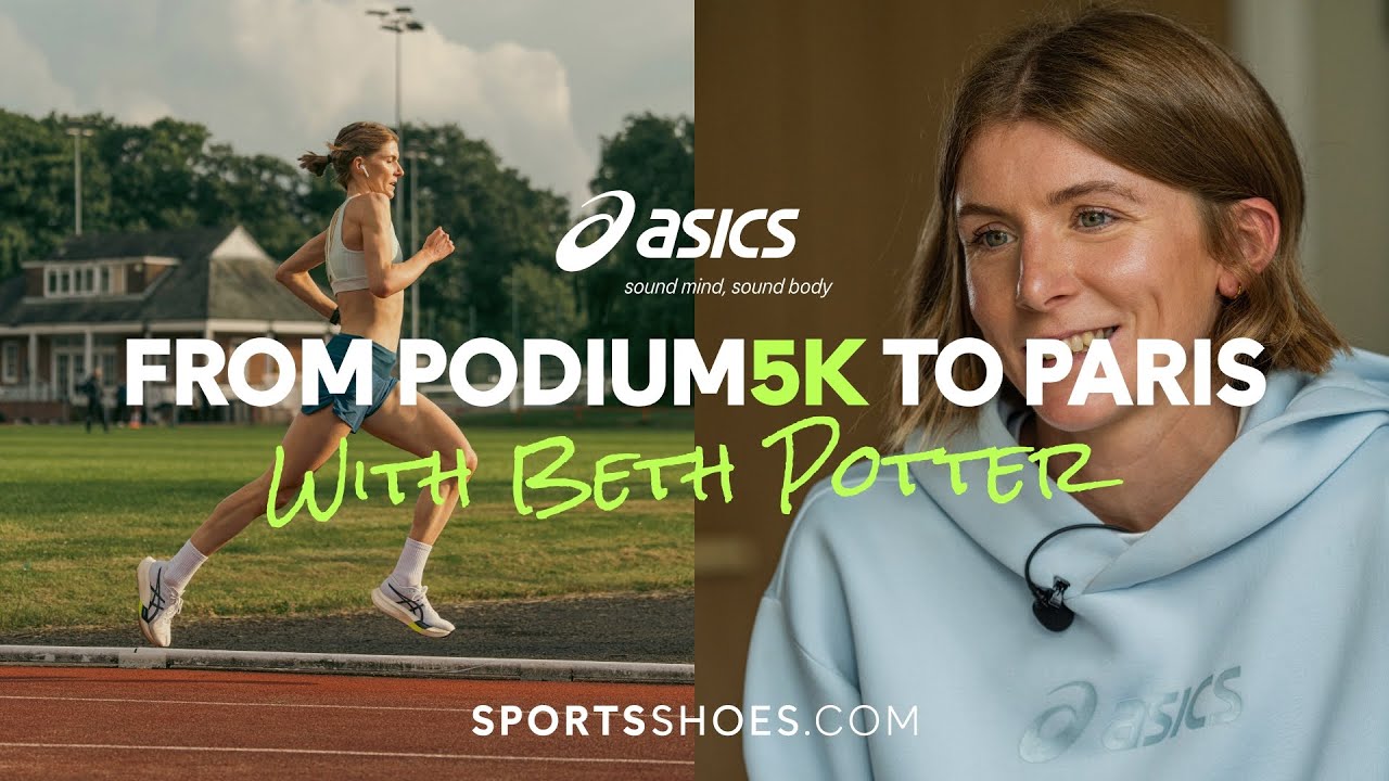 Beth Potter ASICS track session training