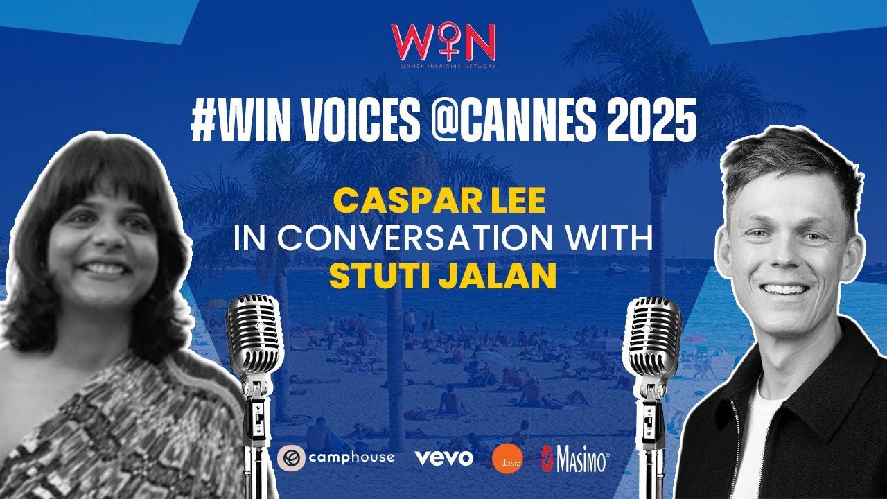 Caspar Lee speaking at Cannes Lions as founder of Influencer.com