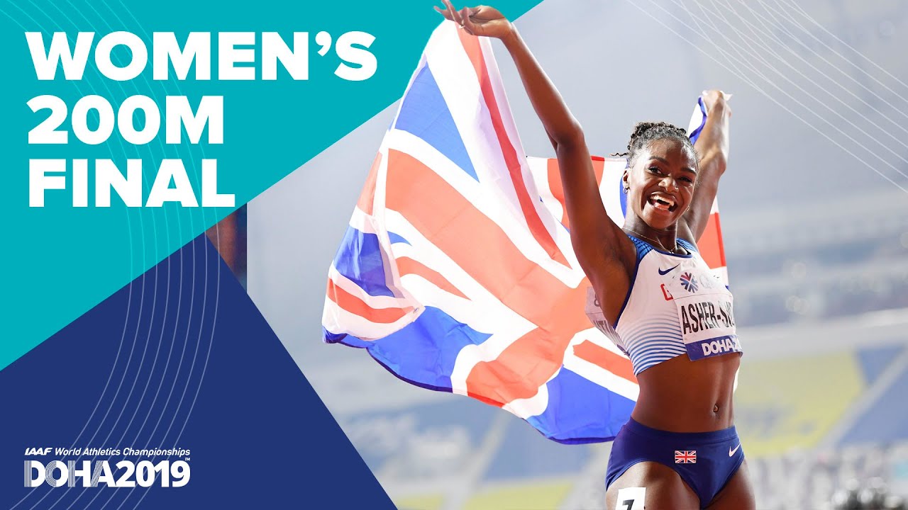 Dina Asher-Smith 200m race Doha 2019