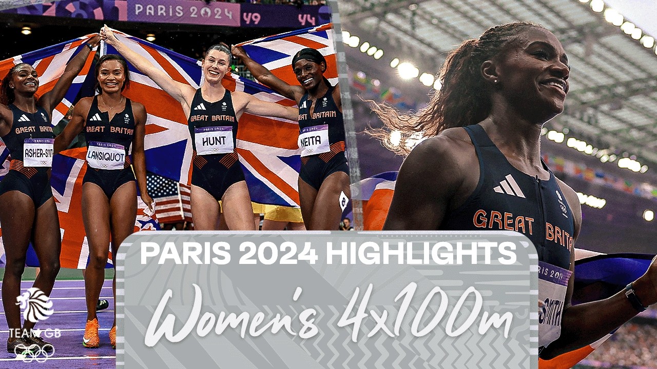Dina Asher-Smith Paris 2024 relay silver medal