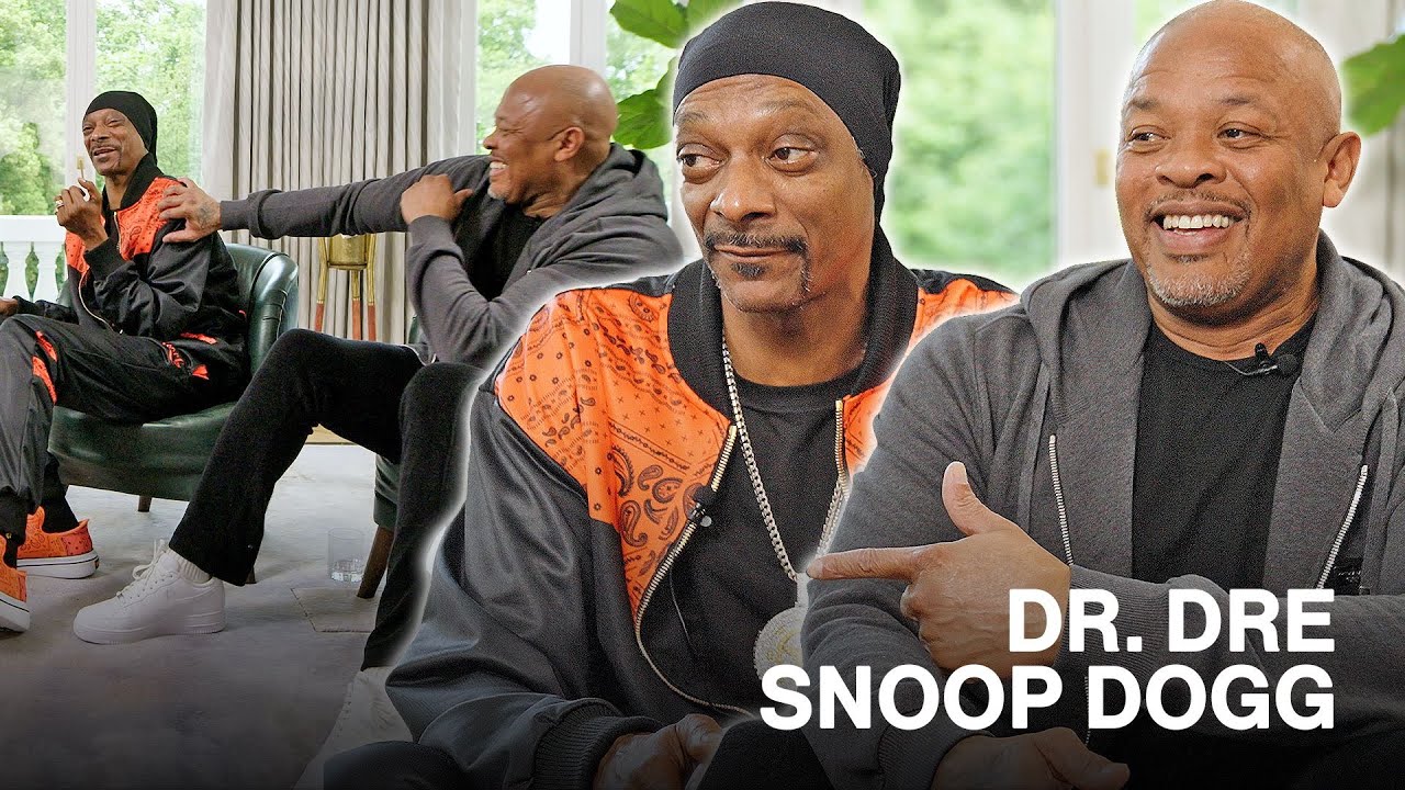 Dr. Dre and Snoop Dogg discussing their music collaboration and Gin & Juice brand