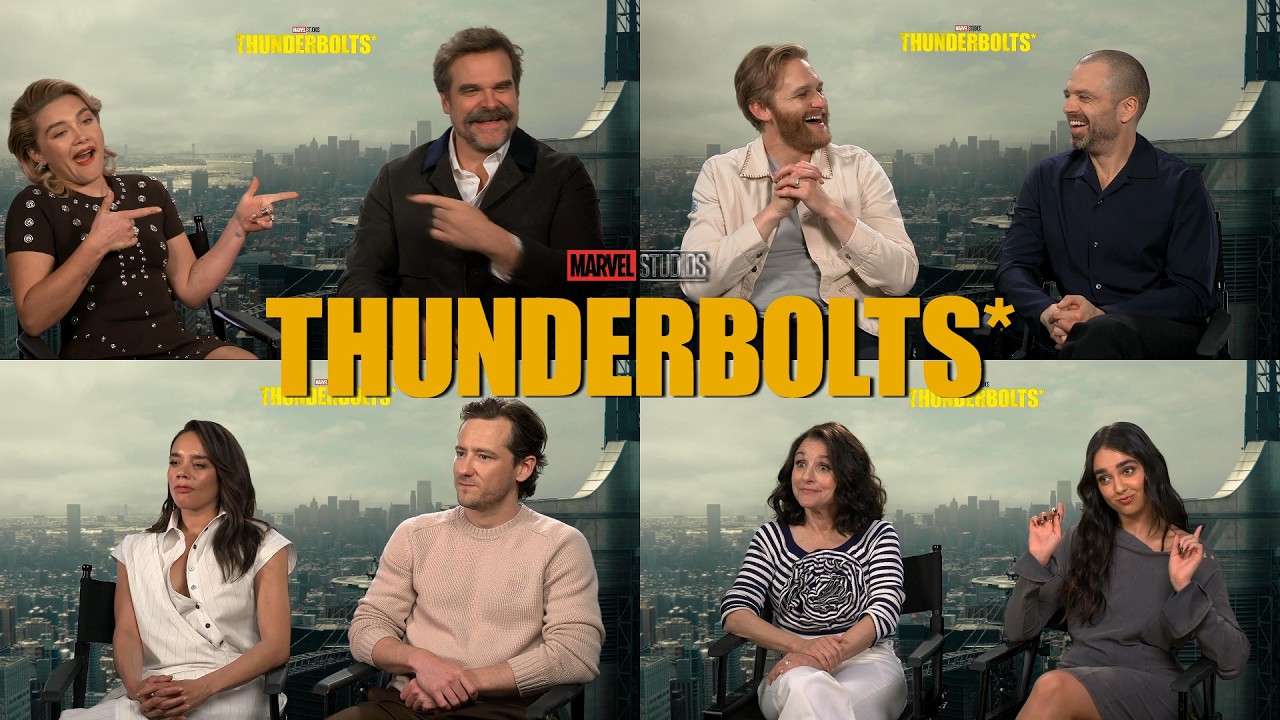 Florence Pugh Thunderbolts cast interview 2025