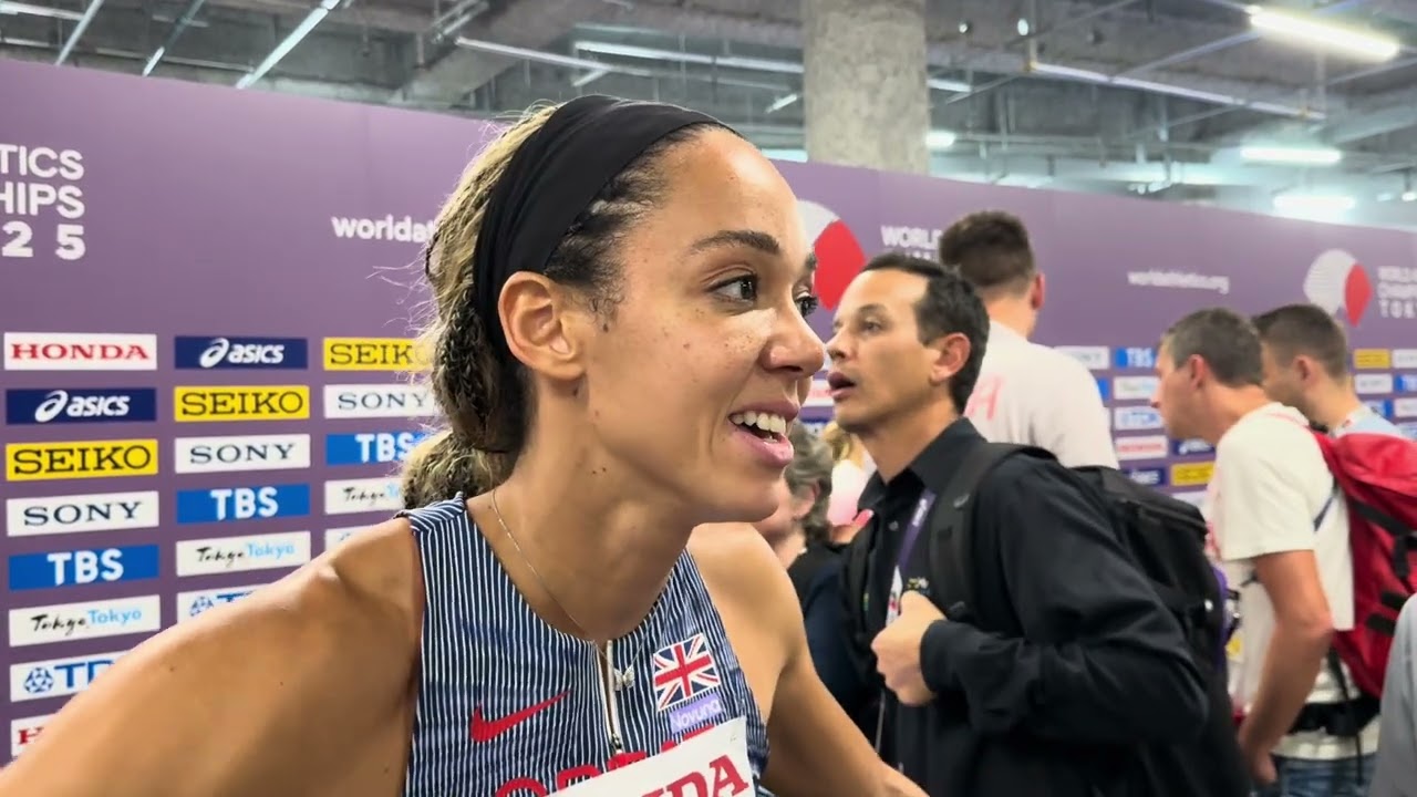 Katarina Johnson-Thompson competing at 2025 Tokyo World Championships heptathlon