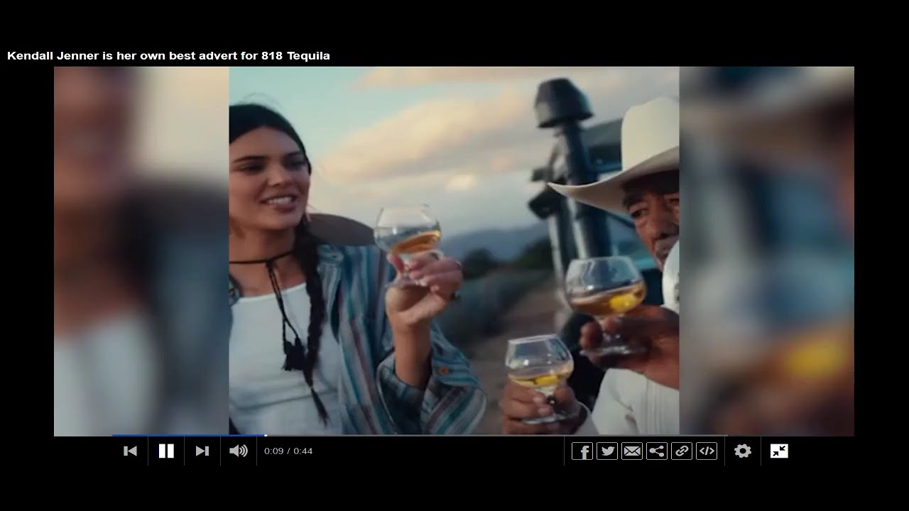 Kendall Jenner 818 Tequila commercial promotional content