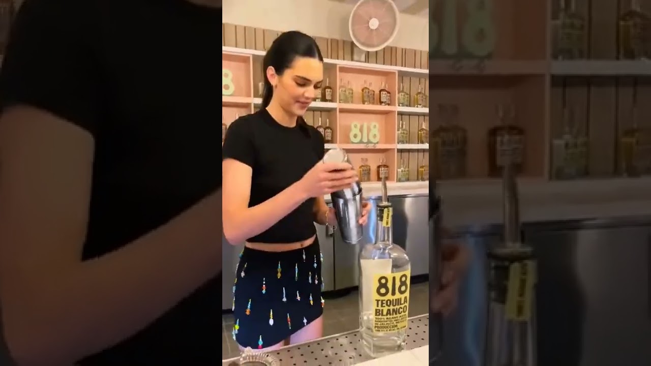 Kendall Jenner behind the scenes making 818 Tequila