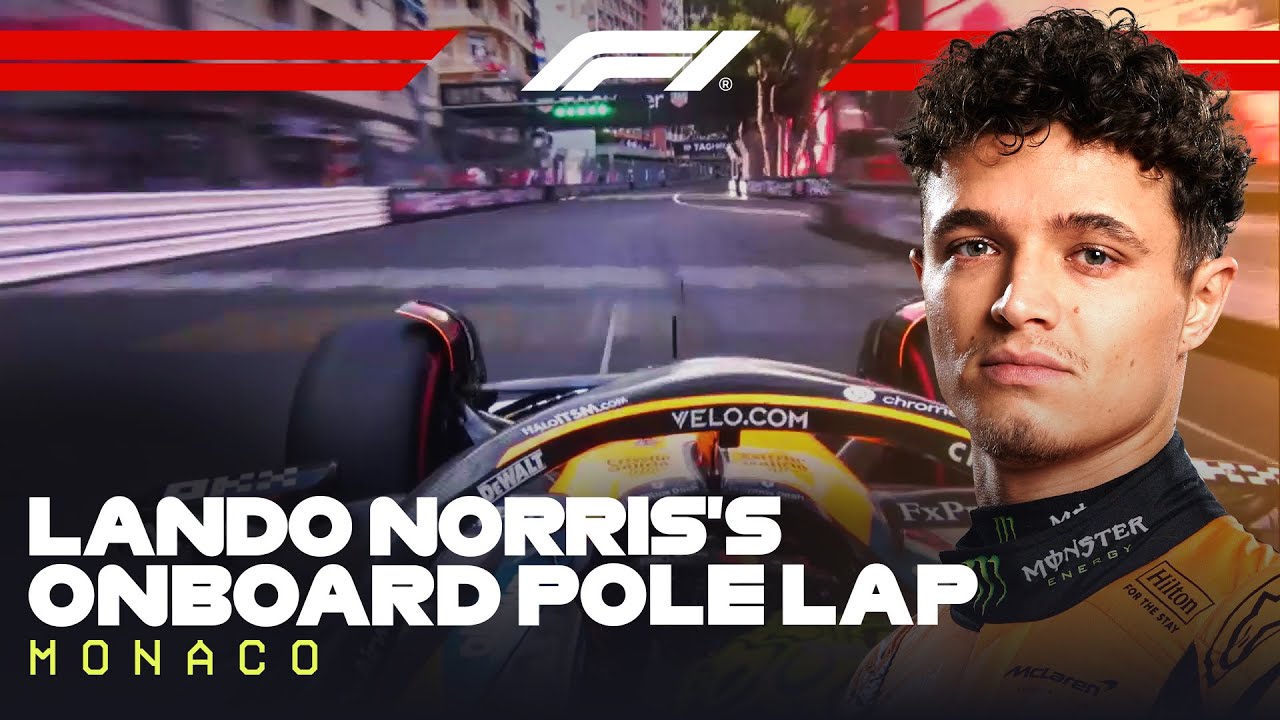 Lando Norris Monaco pole lap 2025