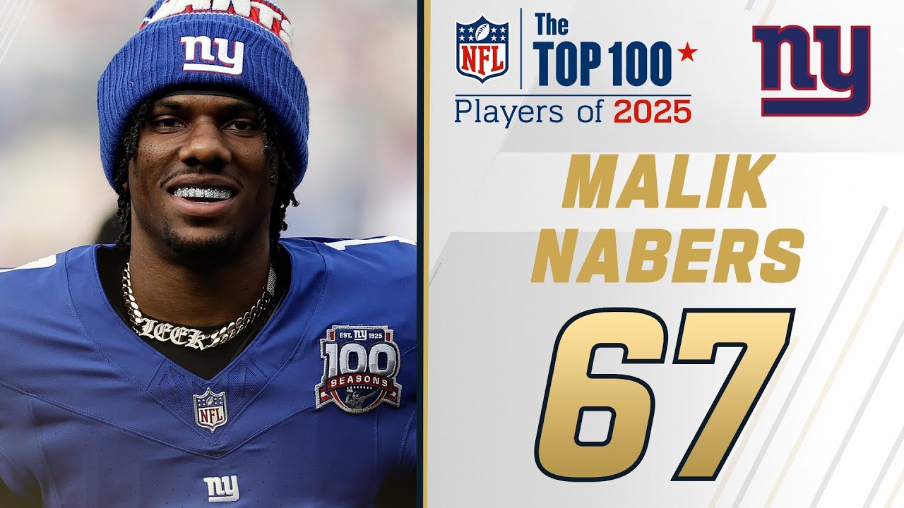 Malik Nabers ranked in the NFL Top 100 Players of 2025