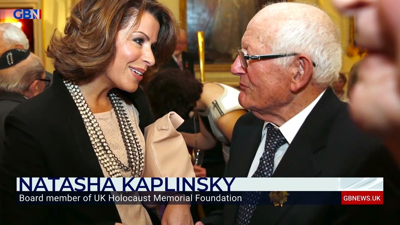 Natasha Kaplinsky speaking on GB News about Holocaust survivor interviews