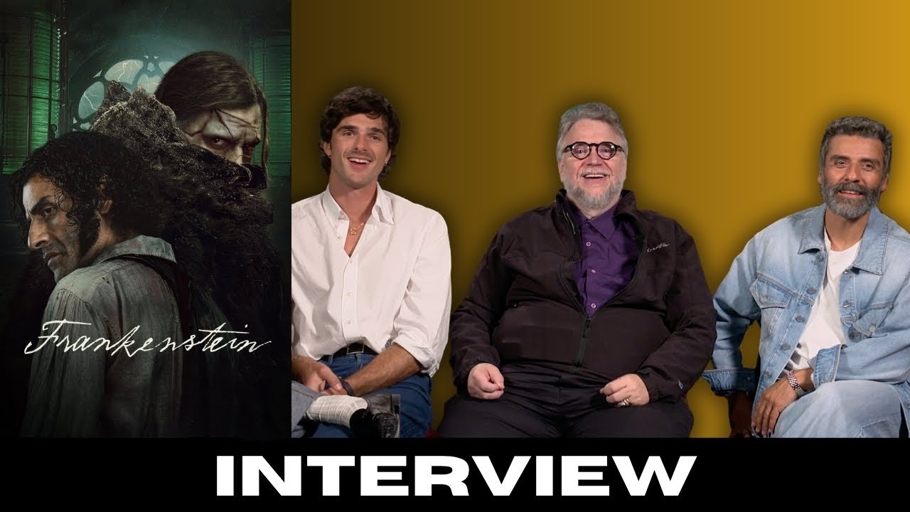 Oscar Isaac Jacob Elordi Frankenstein interview Guillermo del Toro