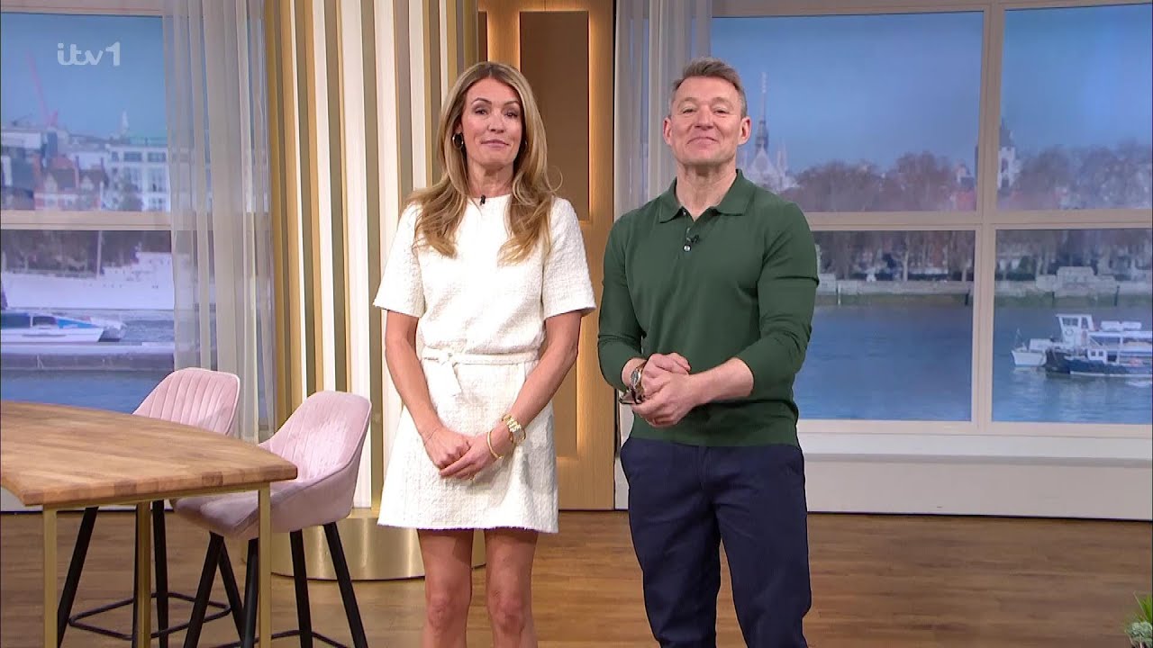 Cat Deeley presenting This Morning on ITV
