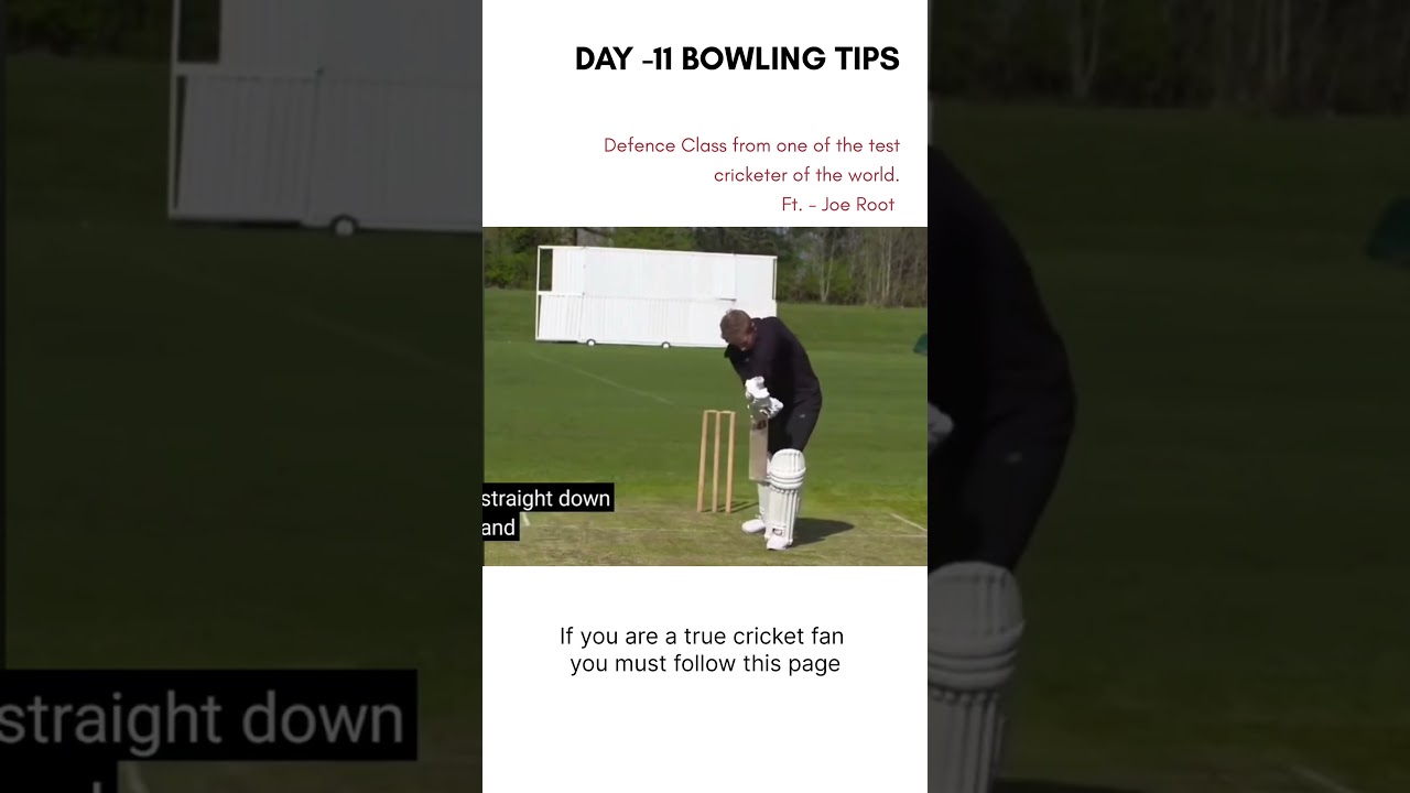 Joe Root batting tips and technique