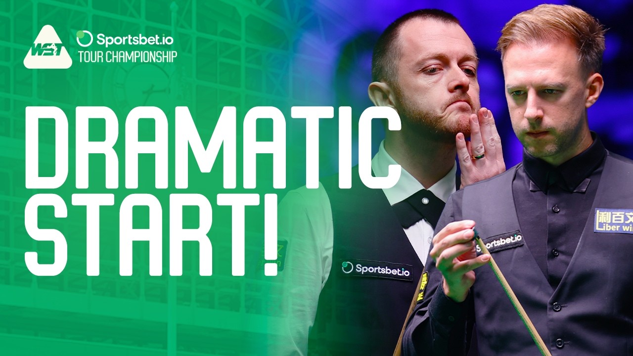 Judd Trump at the Crucible Sheffield snooker
