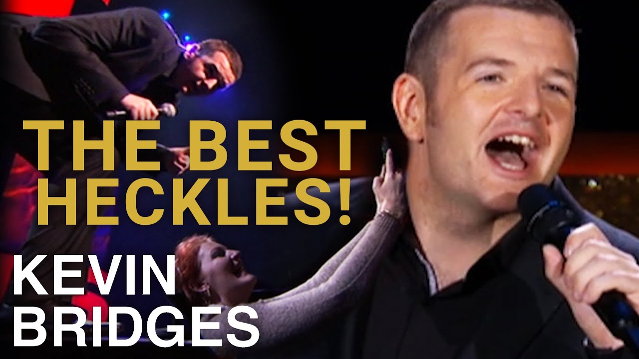 Kevin Bridges dealing with a heckler during his live comedy show