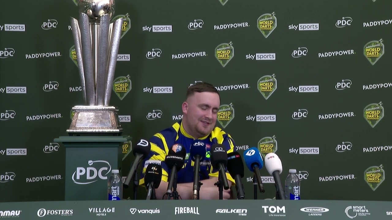 Luke Littler post-match interview World Darts Championship 2026 Final