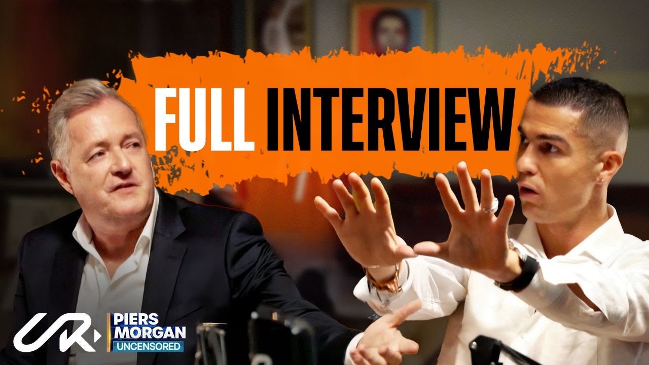 Piers Morgan conducting a television interview