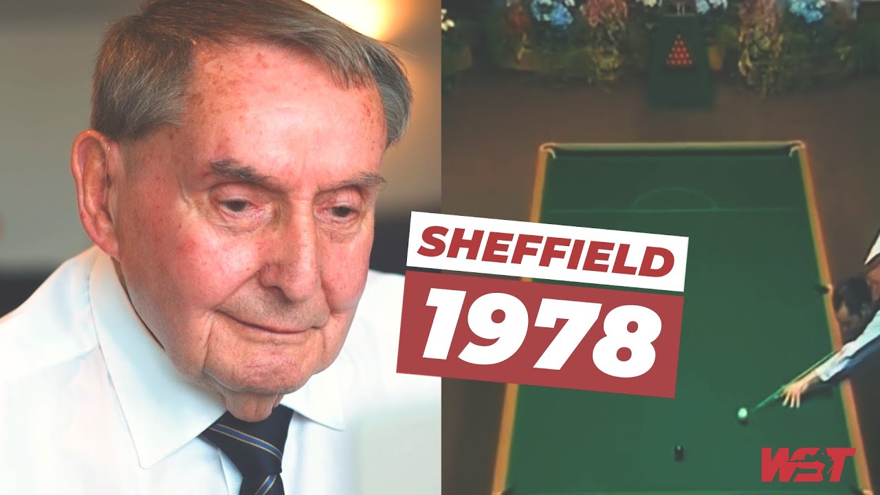 Ray Reardon watching footage of his 1978 World Championship victory