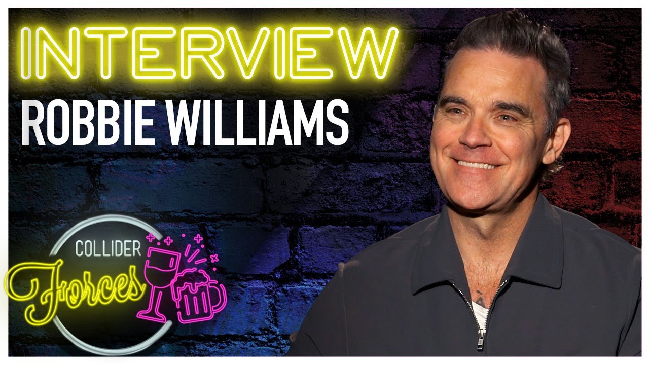 Robbie Williams Better Man interview discussing success joy music career 2024