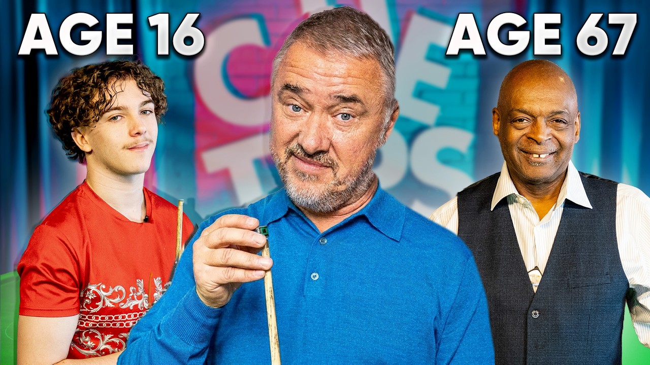 Stephen Hendry taking on all ages at snooker