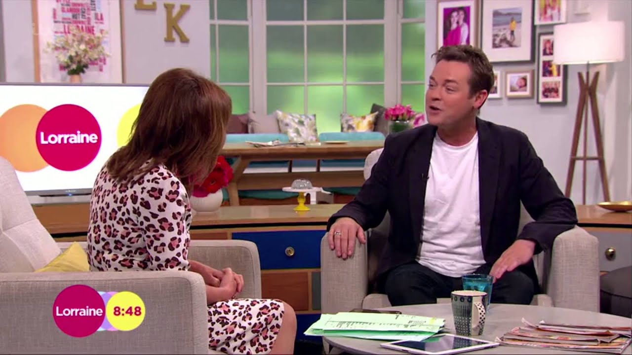 Stephen Mulhern discussing Catchphrase on the Lorraine show