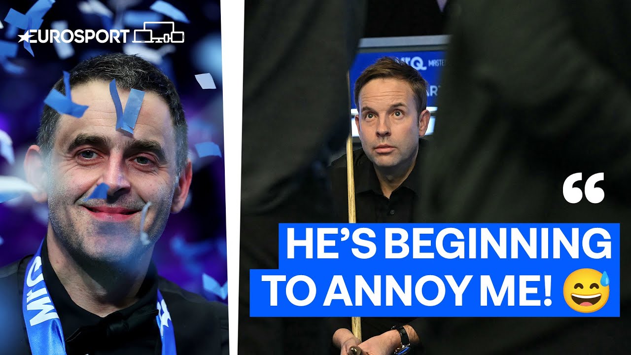 Ali Carter reacts to his 2024 Masters final defeat against Ronnie O Sullivan
