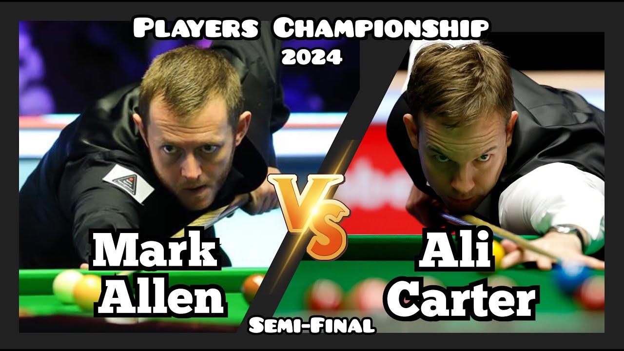 Ali Carter in action at the Players Championship 2024 semi-final