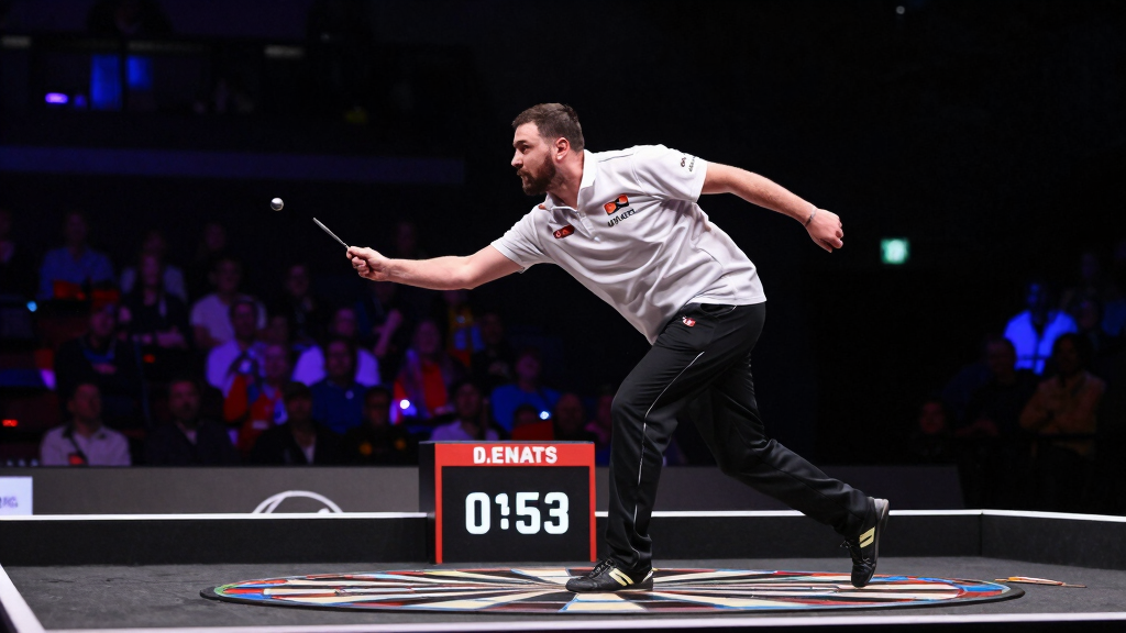 Gary Anderson darts action championship match