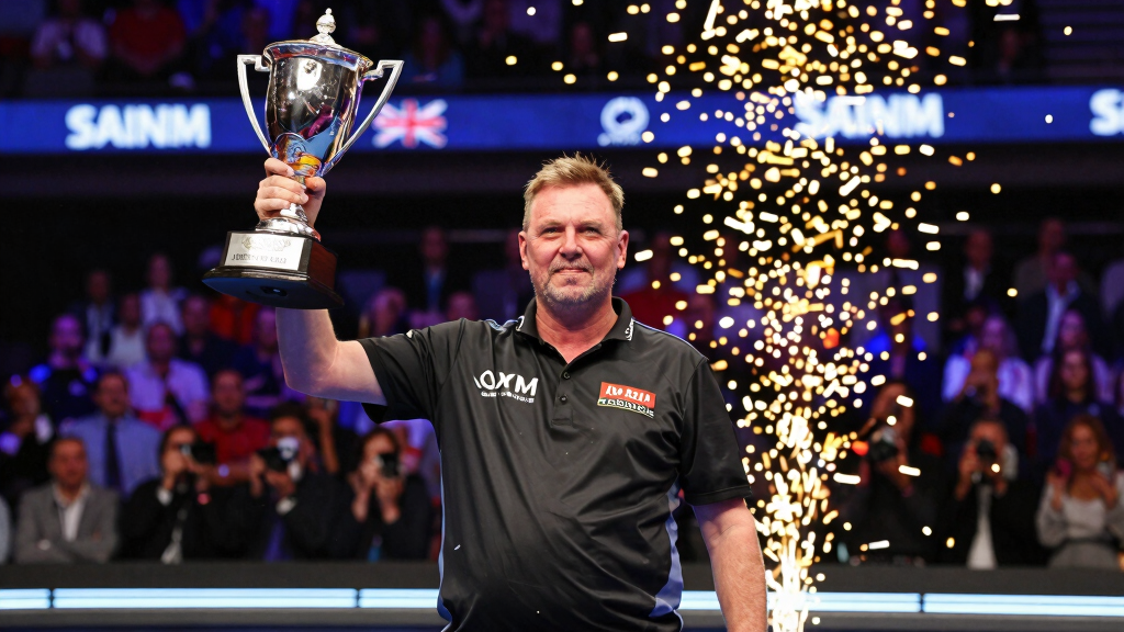 Gary Anderson world darts champion celebration