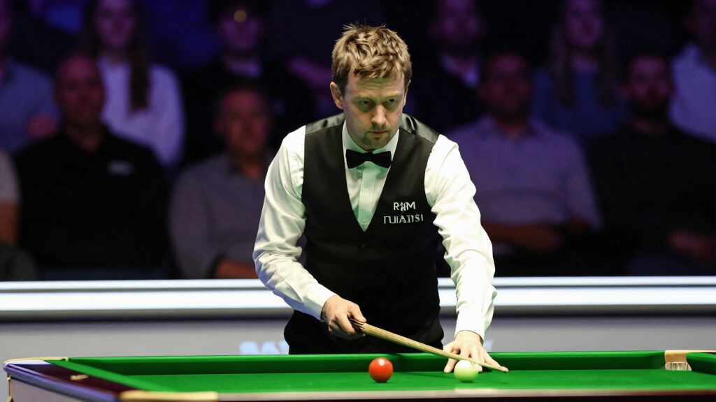 Gary Wilson the Tyneside Terror professional snooker player portrait at competition
