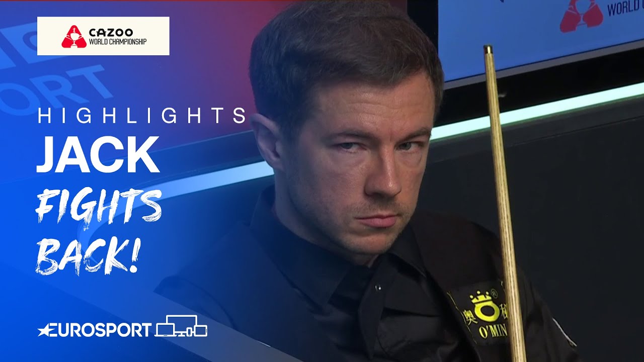 Jack Lisowski in action at the 2024 World Championship against Bingham