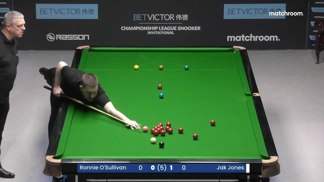 Jak Jones takes on Ronnie O Sullivan in the 2025 BetVictor Championship League