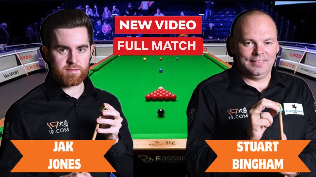 Jak Jones competing in the Championship League Snooker 2025 against Stuart Bingham
