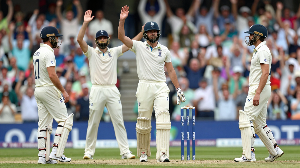 England cricket celebration Test match