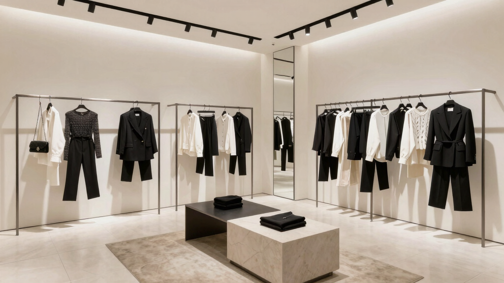 Club Monaco minimalist retail store interior