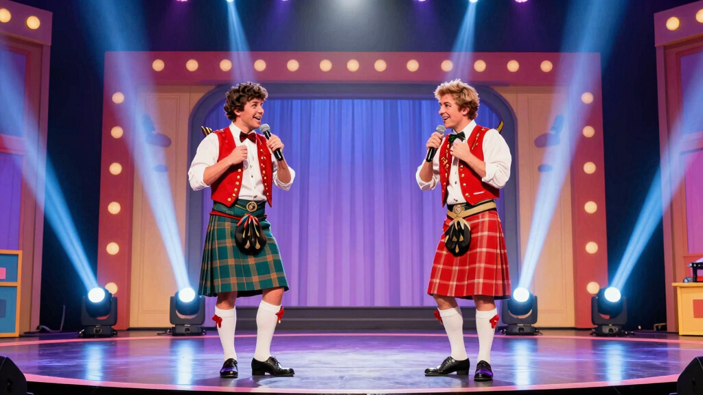 The Krankies Scottish comedy duo on stage