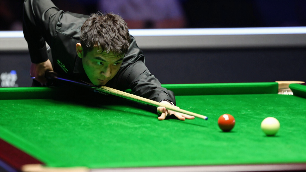 Snooker cue and balls