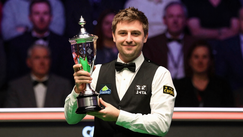 Snooker trophy ceremony