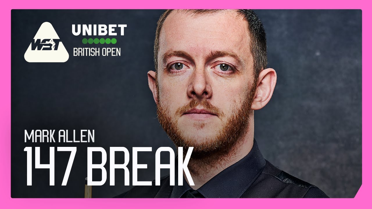 Mark Allen makes his fourth career 147 maximum break at the British Open 2024