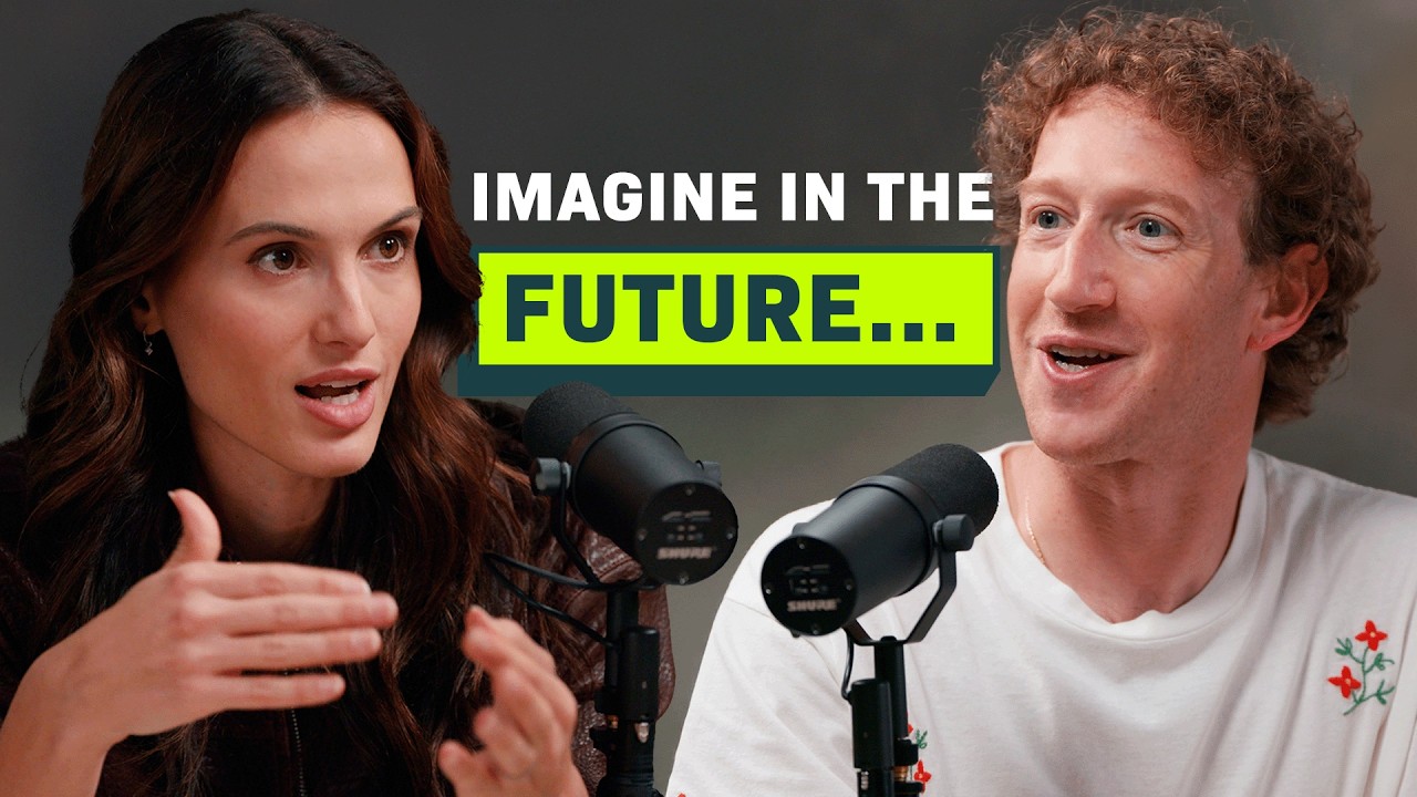 Mark Zuckerberg speaking at a Meta developer conference about the future of AI