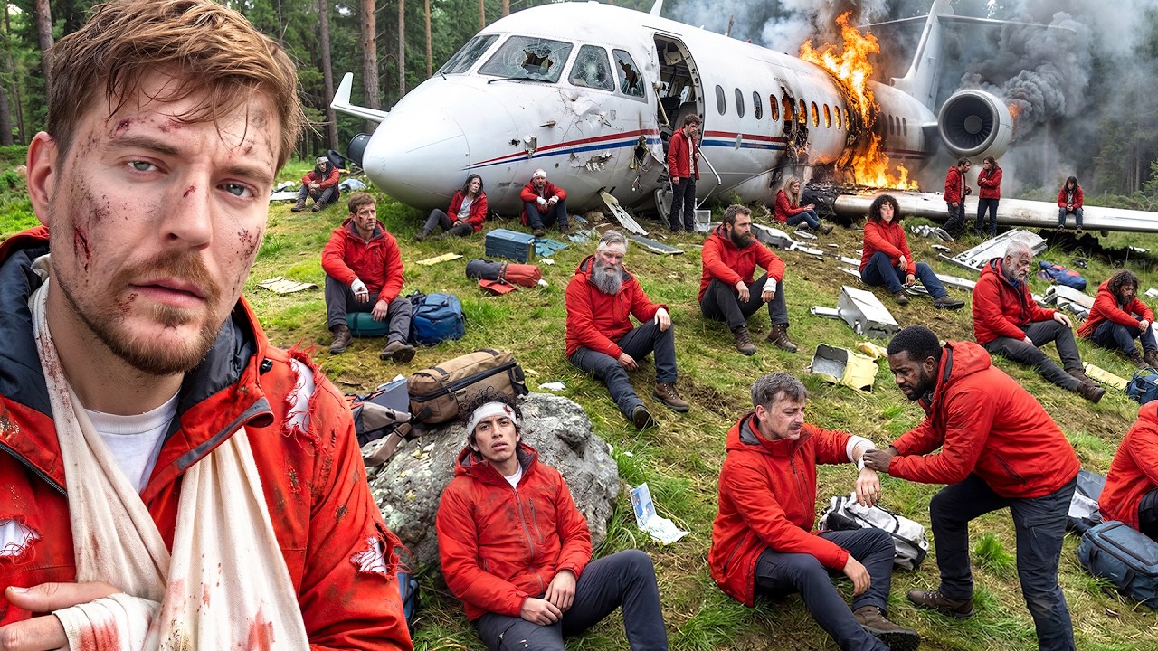 MrBeast Stranded 100 People in Wilderness challenge video