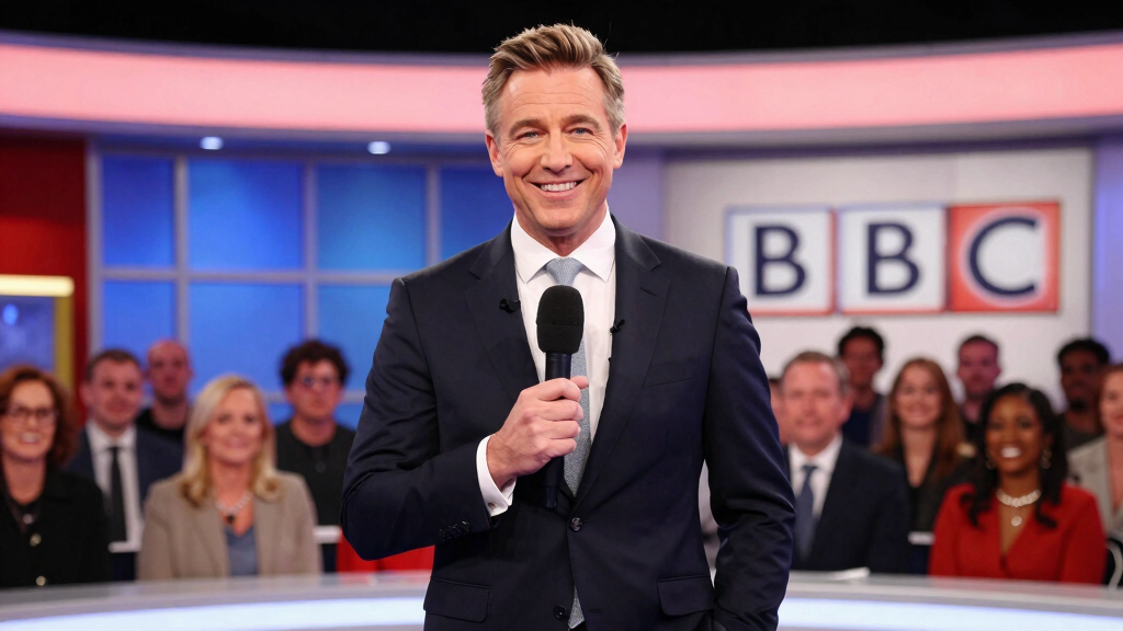 Nick Knowles in a television studio setting