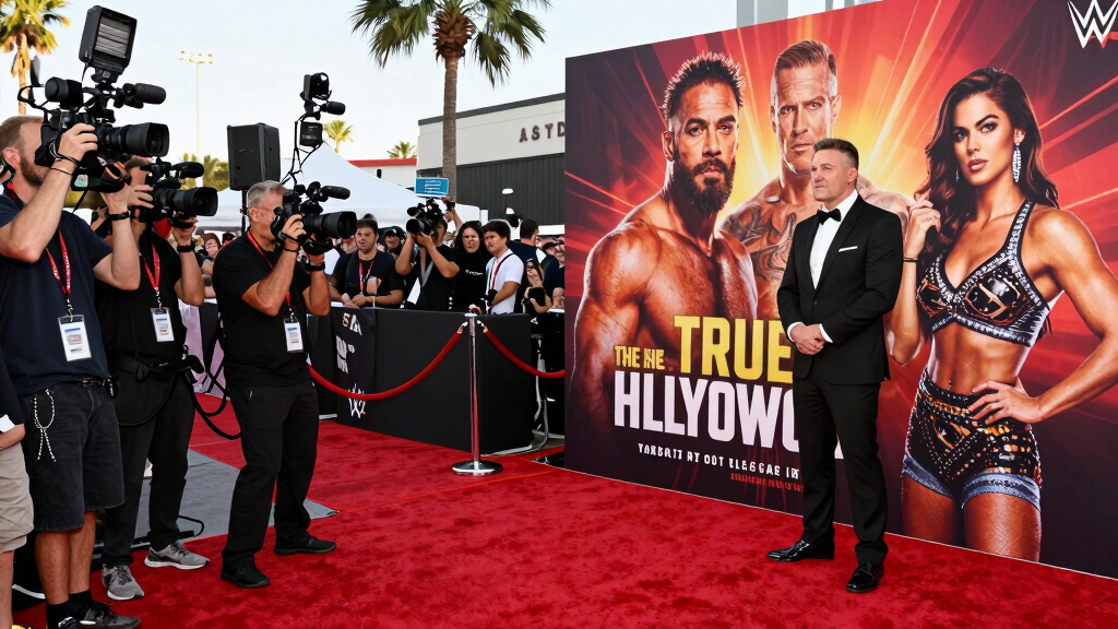 Hollywood movie premiere based on wrestling true story