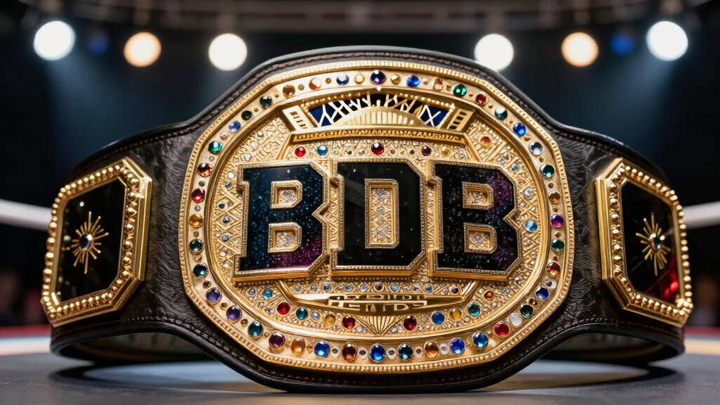 WWE Divas Championship belt gleaming under spotlights