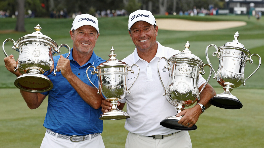 Rory McIlroy career Grand Slam golf champion all four major trophies